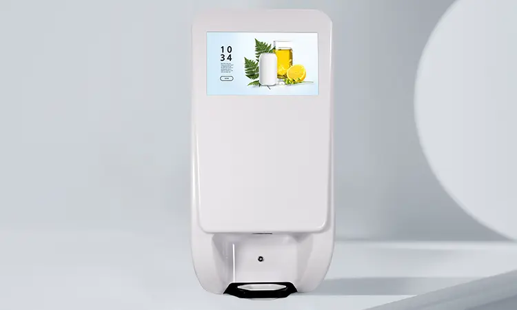 11.6 inch LCD Screen Display with Hand Sanitizer