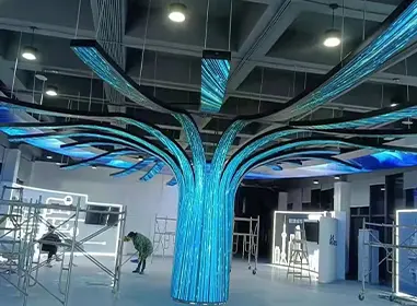 Custom Flexible LED Screen Application